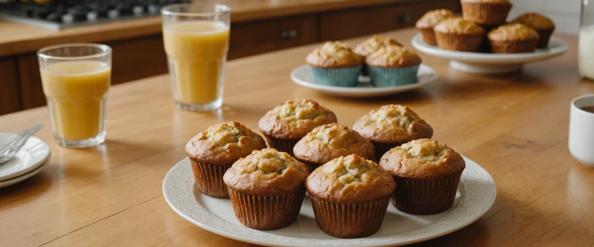 muffin à la compote de pomme